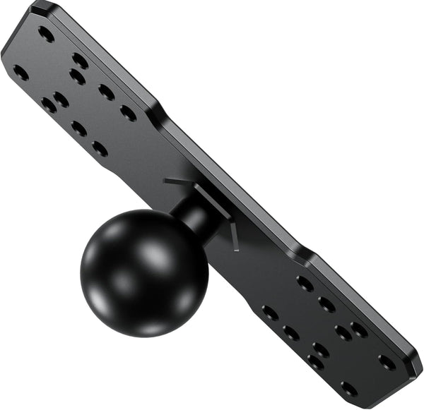 BRCOVAN 1.5'' Ball Fish Finder Mount, Aluminum Alloy Universal Marine Electronic Plate for RAM Mounts C Size 1.5 Inch Ball Double Socket Arm, Fit