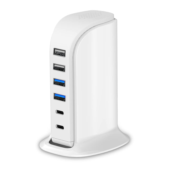 USB Charger Upoy, Charging Station for Multiple Devices 45W, Fast Charging Blocks with Dual Type C Ports, USB Charging H