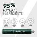 Wolf Project under Eye Roller - Korean Beauty, with Caffeine, Vitamin C and Peptides - Energizing Serum for Dark Circles and Puffiness, Fine