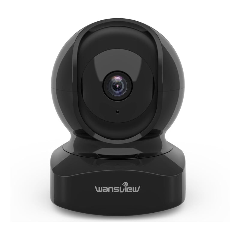 Wansview Security Camera Indoor, 360 Degree Wifi Home Security Cameras for Pet/Dog/Nanny, 2 Way Audio Night Vision, Works with Alexa, with TF Card