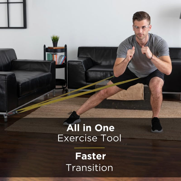 THERABAND CLX Resistance Band with Loops, Fitness Band for Home Exercise and Full Body Workouts, Portable Gym Equipment for Home Training, Gift