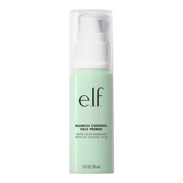 E.L.F. Blemish Control Face Primer, Soothing & Hydrating Makeup Primer for Fighting Blemishes, Grips Makeup to Last, Vegan & Cruelty-Free, Large