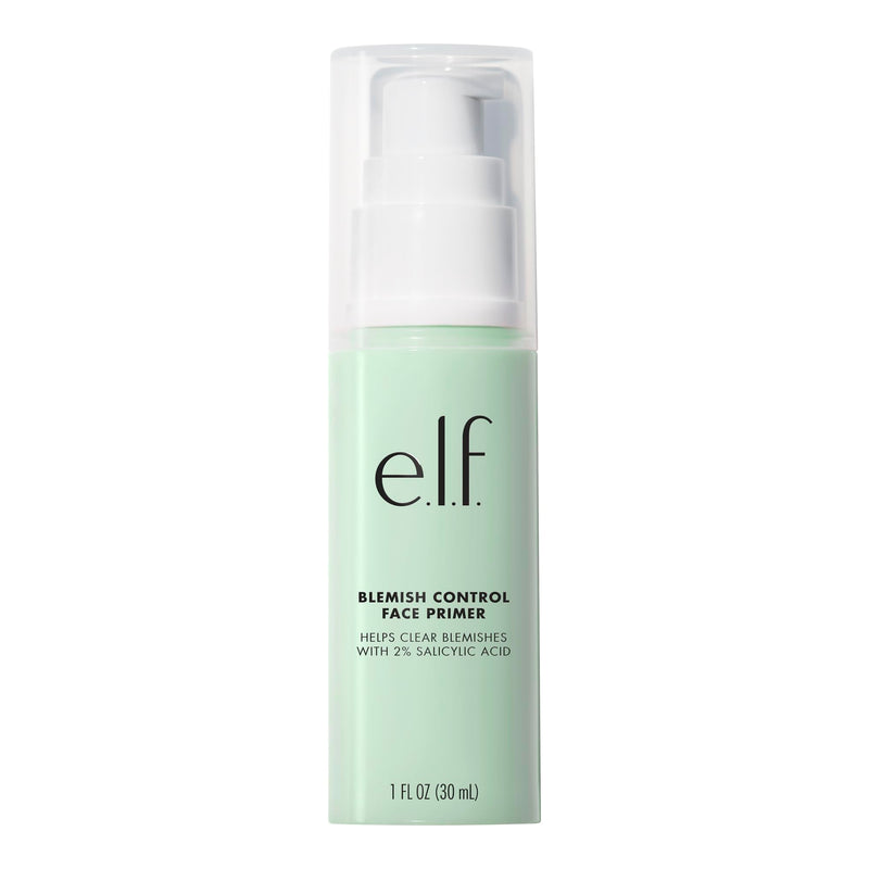 E.L.F. Blemish Control Face Primer, Soothing & Hydrating Makeup Primer for Fighting Blemishes, Grips Makeup to Last, Vegan & Cruelty-Free, Large