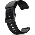 ZURURU Soft Silicone Smart Watch Replacement Bands Straps 19Mm for Veryfitpro ID205L Fitness Watch Black