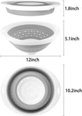 Qimh Collapsible Colander and Strainer, 5 Quart(1.25 Gal), Heavey Duty Kitchen Drainer Basket for Pasta, Veggies and Fruits, New Home Apartment