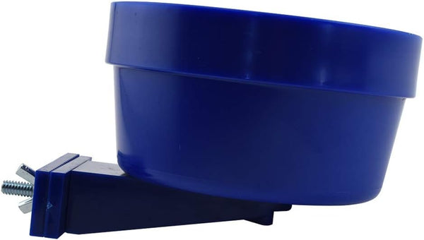 Lixit Quick Lock Removable Cage Bowls for Rabbits, Birds, Dogs, Cats, Gunea Pigs and Other Small Animals. (20Oz, Blue)
