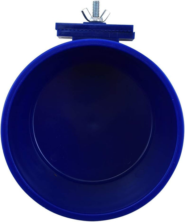 Lixit Quick Lock Removable Cage Bowls for Rabbits, Birds, Dogs, Cats, Gunea Pigs and Other Small Animals. (20Oz, Blue)
