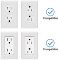 Suptek Wall Outlet Shelf 2 Pack,Home Wall Shelf Organizer for Outlets,Perfect for Bathroom, Kitchen, Bedrooms,Hold Cell Phone,Speaker up to