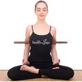 Healthandyoga™ Stretchnheal Collapsible Multi-Use Wooden Yoga Stick - Regular and XL - Portable Posture Corrector Pole, Stretch Mobility Stick, Physical Workout Exercise Dowel