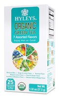 Hyleys Organic Green Tea 7 Assorted Flavors - 25 Tea Bags