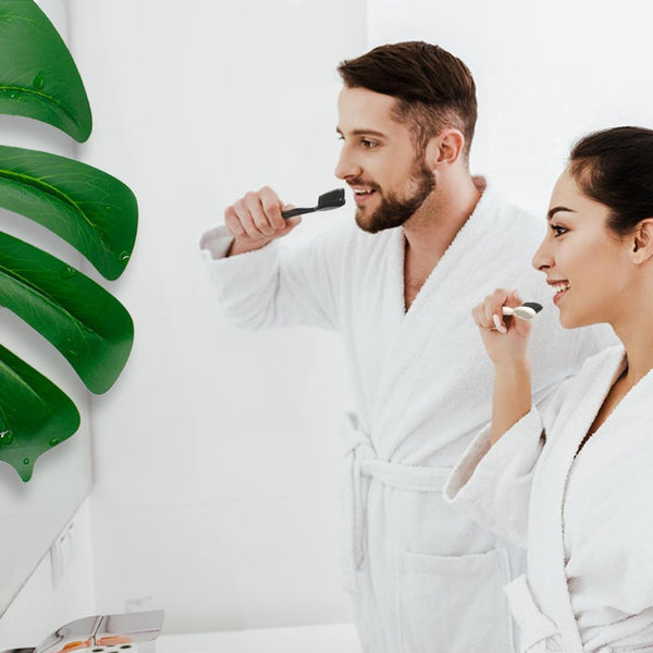 Large Long Head Toothbrush, 4-Pack, Upgraded Hard & Firm Charcoal Bristles, Whitening Teeth, Removing Plaque, Brace, Cigarette, Coffee and Other