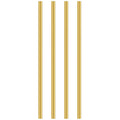 4 Pieces 12 Inches 1/4 Inch Brass round Rods, Favordrory Brass Rods Lathe Bar Stock, 1/4 Inch in Diameter 12 Inches in Length