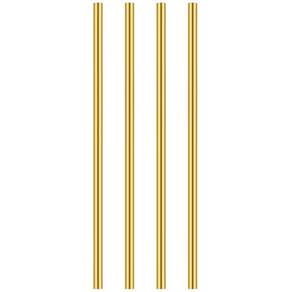 4 Pieces 12 Inches 1/4 Inch Brass round Rods, Favordrory Brass Rods Lathe Bar Stock, 1/4 Inch in Diameter 12 Inches in Length