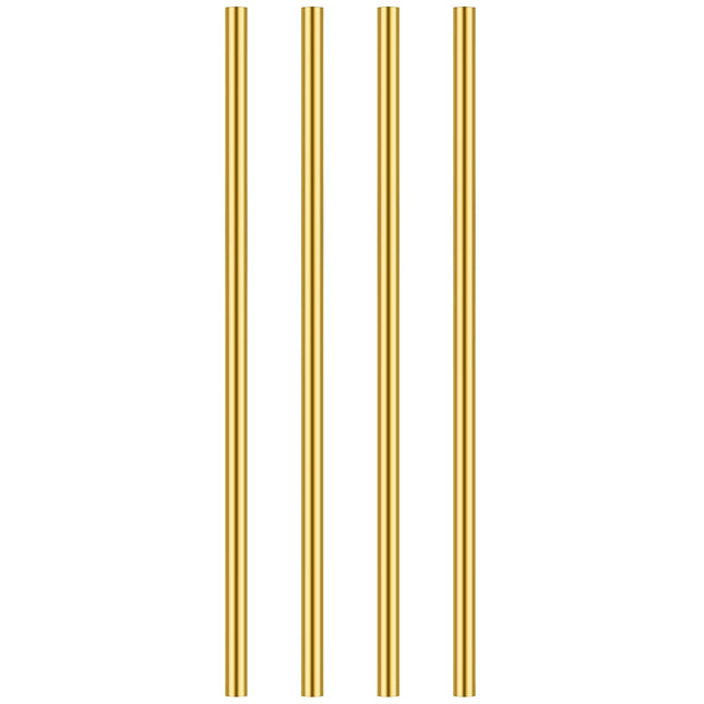 4 Pieces 12 Inches 1/4 Inch Brass round Rods, Favordrory Brass Rods Lathe Bar Stock, 1/4 Inch in Diameter 12 Inches in L