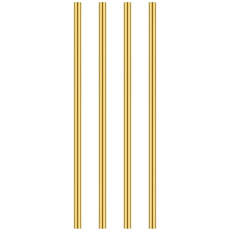 4 Pieces 12 Inches 1/4 Inch Brass round Rods, Favordrory Brass Rods Lathe Bar Stock, 1/4 Inch in Diameter 12 Inches in Length