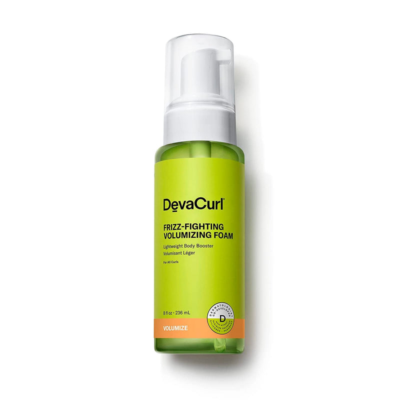 Devacurl Frizz-Fighting Volumizing Foam Lightweight Body Booster | Adds Volume and Fullness | up to 48 Hours Humidty Resistance | All Waves,