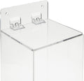Okuna Outpost Acrylic Wall Mount Dispenser for Gloves, Shoe Covers, Hairnet Holder, Beard Nets Storage (5 X 4.5 X 8.5 In)