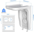 Suptek Wall Outlet Shelf 2 Pack,Home Wall Shelf Organizer for Outlets,Perfect for Bathroom, Kitchen, Bedrooms,Hold Cell Phone,Speaker up to