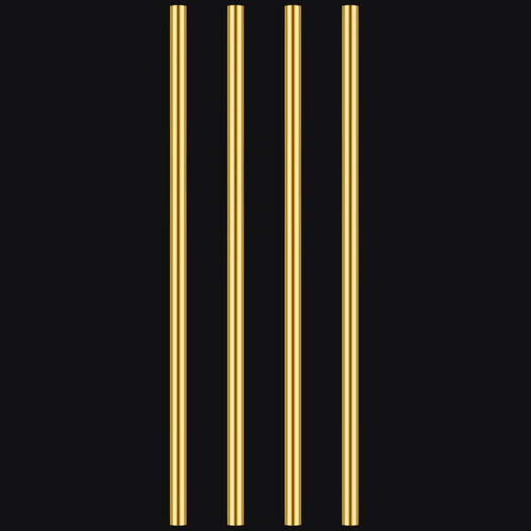 4 Pieces 12 Inches 1/4 Inch Brass round Rods, Favordrory Brass Rods Lathe Bar Stock, 1/4 Inch in Diameter 12 Inches in Length
