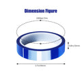 4 Rolls 20Mm X33M(108Ft) Blue Heat Tape High Temperature Heat Resistant Tape Heat Transfer Tape for Heat Sublimation Press Vinyl,No Residue