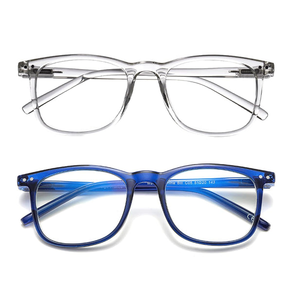 Blue Light Glasses 99% Blue Light Blocking Computer Glasses anti Glare 400 UV & Eye Strain Fake Square for Men Women