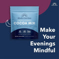 Mindful Evening Sugar Free Cocoa Mix Natural Sleep Aid, 40 Servings, Melatonin 3Mg, L-Theanine, GABA Supplements, Natural Calm Sleep Support