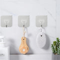 DGYB 20 Pcs Silver Adhesive Hooks for Hanging 22Lb Self Adhesive Wall Hooks Heavy Duty Waterproof Sticky Hook for Shower Home Bathroom Kitchen Office