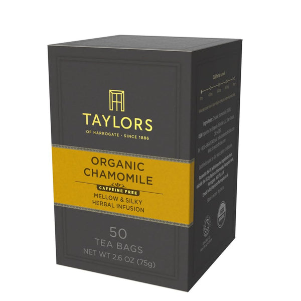 Taylors of Harrogate Organic Chamomile Herbal Tea, 50 Teabags