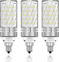 TSOCO E12 LED Bulbs,12W LED Chandelier Light Bulbs,100 Watt Equivalent,6000K Daylight White,1200Lm,Non-Dimmable Ceiling Fan Light Bulbs,Pack of 3