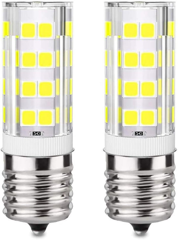 KINDEEP E17 LED Bulb Dimmable, 4W, Daylight White 6000K, Microwave Oven Light Bulbs Equivalent 40W, Ceramic Construction, Versatile Compatibility