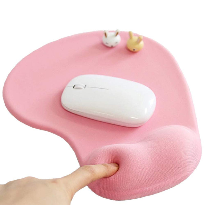 Office Mousepad with Gel Wrist Support - Ergonomic Gaming Desktop Mouse Pad Wrist Rest - Design Gamepad Mat Rubber Base for Laptop Computer