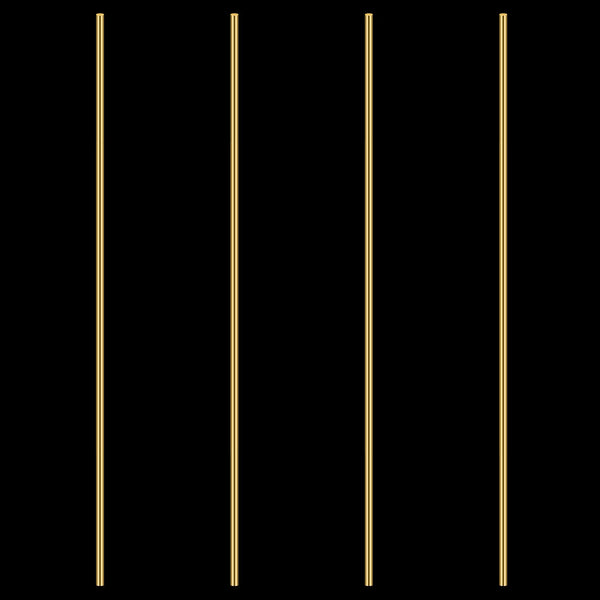 3/16 Inch Brass round Rod, Favordrory 4PCS Brass round Rods Lathe Bar Stock, 3/16 Inch in Diameter 14 Inches in Length