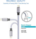 TAKAGI for Iphone Charger, [Mfi Certified] Lightning Cable 3PACK 6FT Nylon Braided USB Charging Cable High Speed Transfer Cord Compatible with