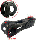 Bike Stem 0-70 Degree 31.8Mm Bicycle Stem Extender Riser Adjustable for MTB Mountain Bike Road Bike BMX 90Mm 110Mm 145Mm