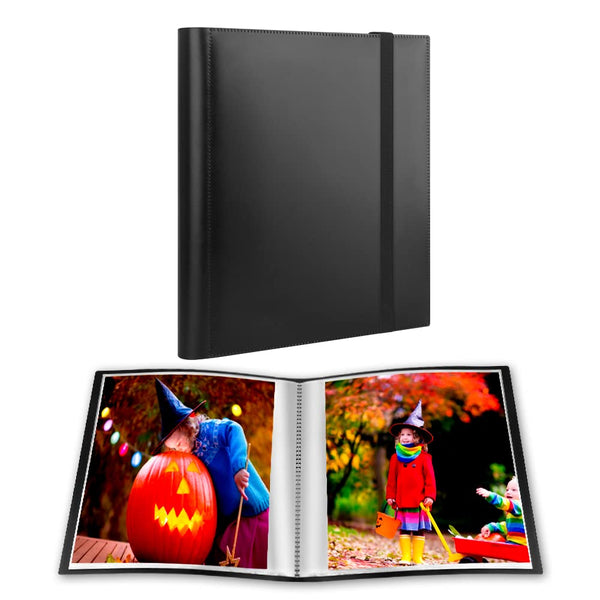 Photo Album 8X10, 8X10 Photo Album Book Holds 68 Photos, Art Portfolio Binder for 8 X 10 Pictures, Photo Albums for 8X10 Photos, 10X8 Sheet