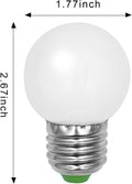 LED Light 30W Equivalent G14 G45 Edison Bulb 120V 3W Cool White 6000K 260 Lumens Bulbs E26 Medium Screw Base Lightbulb for Bathroom, Vanity