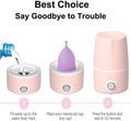 Menstrual Cup Sterilizer Period Cup Steamer Cleaner Machine High Temperature Wash Your Cup 99.9% Dirty 8 Minutes - Feminine Hygiene - Leak-Free