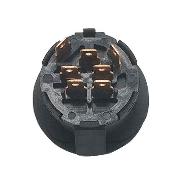 Starter Ignition Switch with Key 4-Position 7-Terminals Compatible with Husqvarna, AYP, Craftsman, Sears, Poulan Lawn Mower Rider Replace