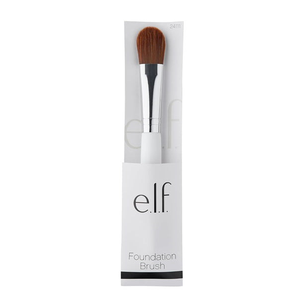 E.L.F. Foundation Brush, Tapered Face Makeup Brush for a Flawless, Ultra-Smooth, Poreless Finish, for Cream or Liquid Formulas, Vegan & Cruelty-Free