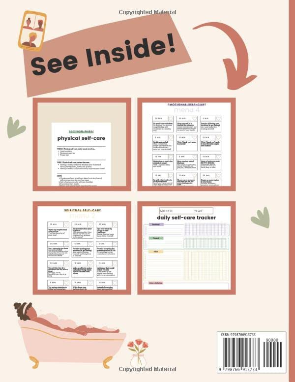 Daily Self Care Tracker with 209 Self Care Ideas - Self Care Tracker for Women, Men, Kids, & Teens - 36 Months - 8.5X11 