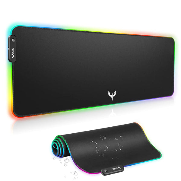 BladeHawks Extra Large RGB Gaming Mouse Pad-14 Light Modes, Extended Soft LED Mouse Pad, Anti-Slip Rubber Base, Computer Keyboard Mousepad Mat