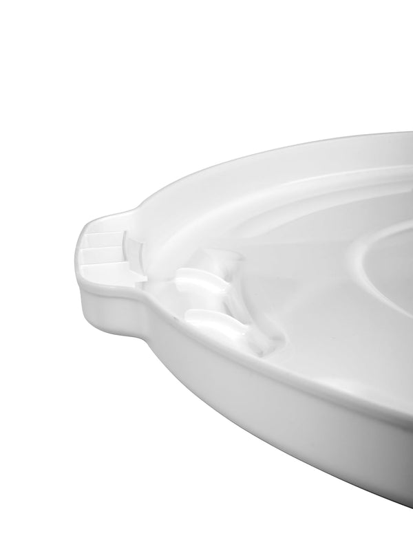 Rubbermaid Commercial Products BRUTE Heavy-Duty round Trash/Garbage Lid, 10-Gallon, Gray, Compatible with Rubbermaid BRUTE 10-Gallon Can