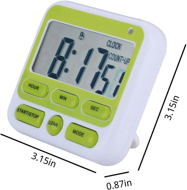 Digital Kitchen Countdown Timer - 24 Hours Large Display Count up down Timer Clock with Alarm Magnetic for Cooking Classroom Activity Yoga and Study.