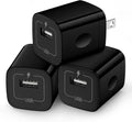 Wall Charger Cube,1A/5V Single Port USB Plug 3 Pack Travel Black Charging Block Box Adapter Compatible Phone,Samsung Galaxy S24 S23 A21 A51 A71