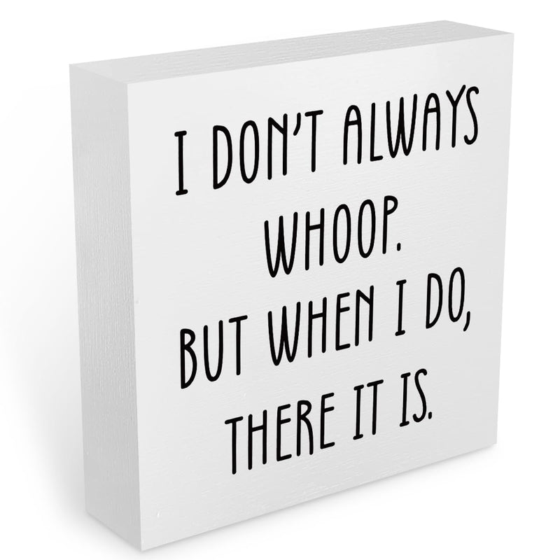 Funny Quotes Office Supplies Rustic Desk Decor White Wooden Box Sign Humor Novelty Office Organization Graduation Gifts Wood Plaque Cubicle