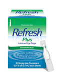 Refresh Plus Lubricant Eye Drops, Preservative Free, Single Use Containers, 30 Count 30 Count (Pack of 1)