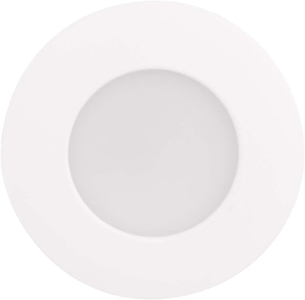 BAZZ Smart Home 4-in Wi-Fi RGB Tunable Slim Disk LED Recessed Fixture Kit-White 1 Count (Pack of 1)