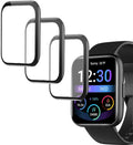 3D Smart Watch Screen Protectors Compatible with Jeejtek OYV TGW101 1.83â, and Faweio IDW26 1.83â, 3 Piece, Full Coverage