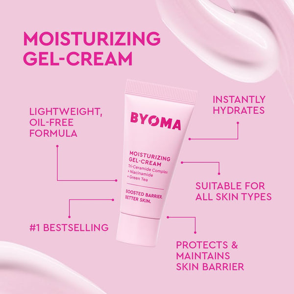 BYOMA so Hydrating Set - Barrier Repair Skincare Set - Creamy Jelly Cleanser, Hydrating Face Serum & Ceramide Face Moisturizer for Dry Skin - anti