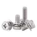 Binifimux 6-Pack Motorcycle Battery Terminal M6 X16Mm Bolt Square Nut Kit, Stainless Steel 304, ATV Battery Terminal Bolts, Boat, E-Bike, Electric